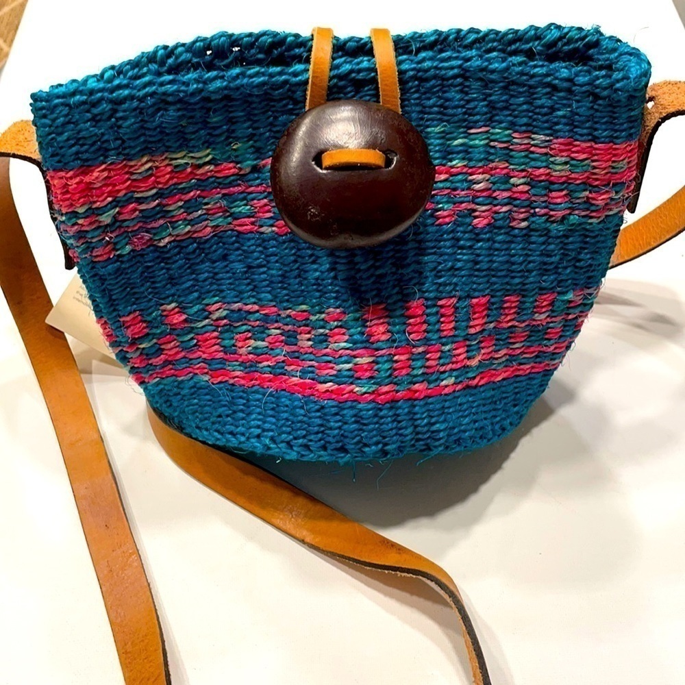 J. Crew woven sisal bag